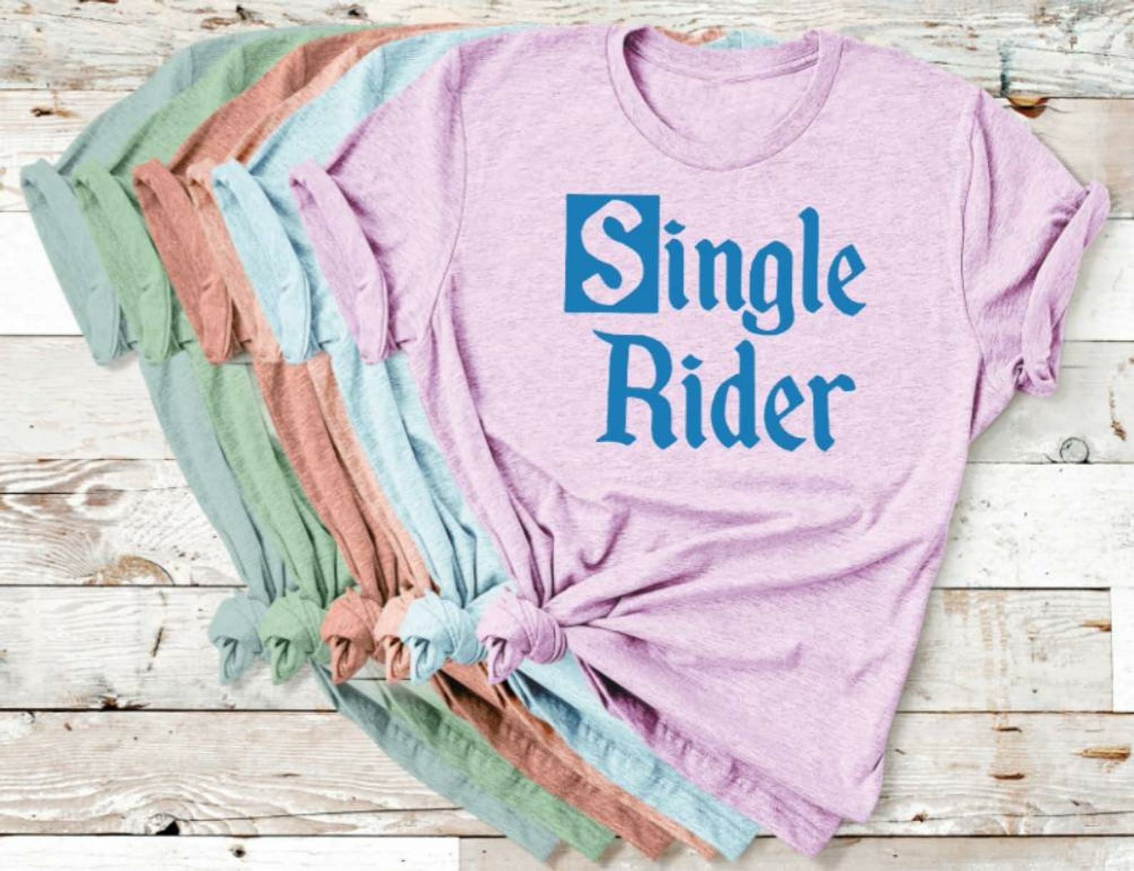 single rider disney shirt